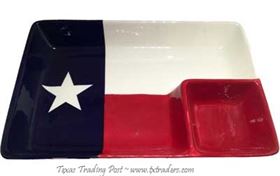 Texas Flag Chip 'n Dip Platter