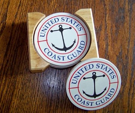 Aquastone Coasters - U.S. Coast Guard 