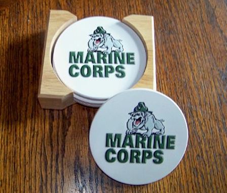 U.S. Marine Corps Aquastone Coasters