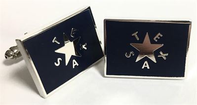 Texas Cufflinks - First Republic of Texas Flag 