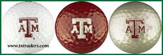 Golf Balls (3) with Texas A&M