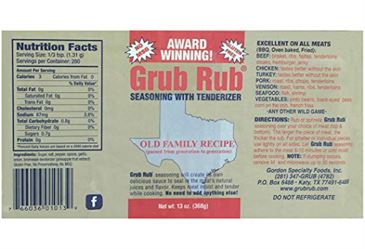 Grub Rub BBQ Seasoning & Meat Rubs for Smoking - Pork Rub, Steak Seasoning,  & Brisket Rub - Award Winning Family Recipe - Moist, Tender, & Juicy