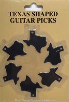 Texas Shaped Guitar Picks - Medium Size