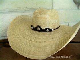 Texas Camechana Palm Cowboy Hat (Alamo Crown)
