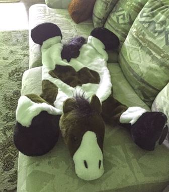 plush horse throw blanket