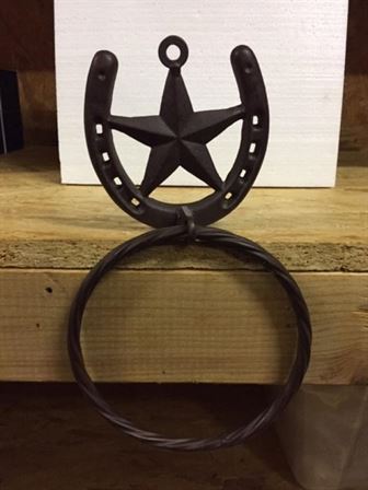 Horseshoe Towel Ring for your Texas Home