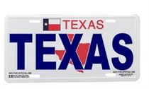 Texas License Plate 