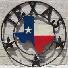 Metal Art with our Texas Map