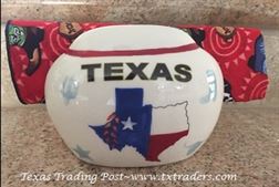 Texas Map Ceramic Napkin Holder