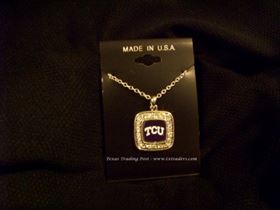 TCU - Blingy Necklace with TCU Logo