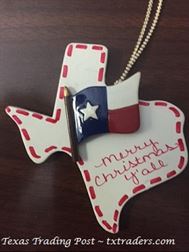 Texas Christmas Ornament - Texas Flag - Merry Christmas Y'all 