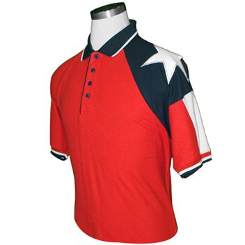 Polo Shirt with the Texas Flag on Sleeve