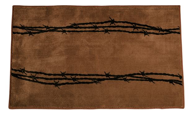 Texas Barbwire Chocolate Rug - 2' x 3'