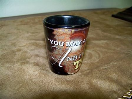 Texas Shot Glass with Davy Crockett Quote