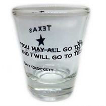 Texas Shot Glass with Davy Crockett Quote