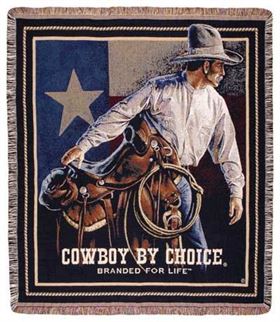 Cowboy by Choice Afghan Throw Blanket