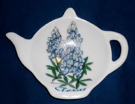 Bluebonnet Ceramic Tea Bag Caddy