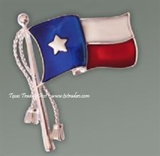 Ladies Texas Flag Pin 