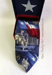 Texas Rodeo Silk Necktie