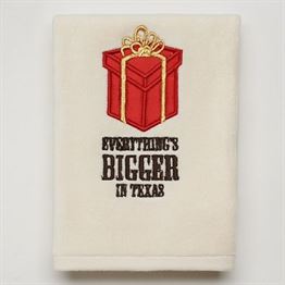 Texas Christmas Hand Towels - Everything's Bigger in Texas