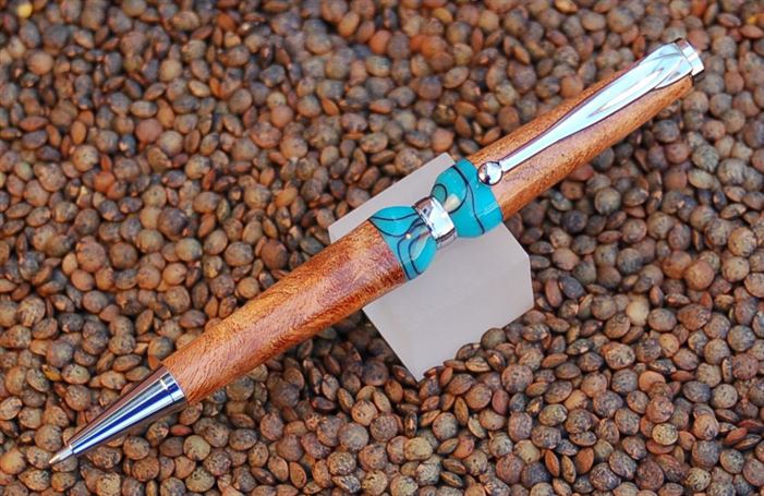 Texas Pen - Mesquite and Turquoise - Made in Texas