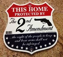 Window Sign This Home Protected by the 2nd Amendment